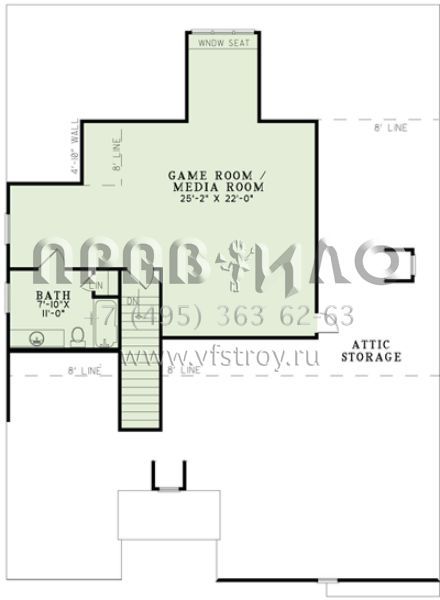 Проект двухэтажного дома с гаражом на две машины в современном стиле S5-228 (110-00881)