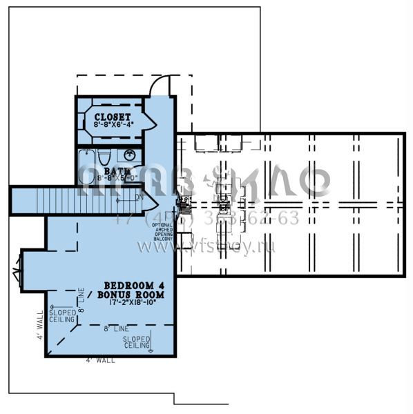 Проект двухэтажного дома с гаражом на две машины в американском стиле S5-218 (8318-00241)