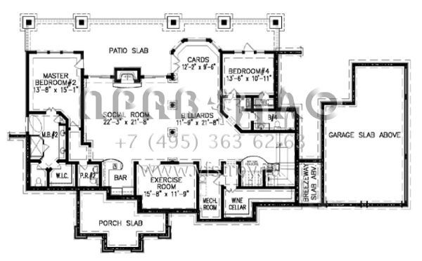 Проект одноэтажного дома с гаражом на две машины в скандинавском стиле S5-459 (699-00057)