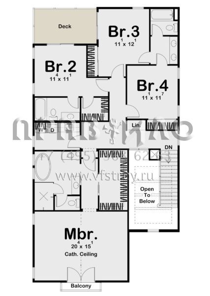 Проект двухэтажного дома с гаражом на две машины в современном стиле S5-254 (963-00426)