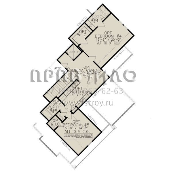 Проект одноэтажного дома с гаражом на три и более машин в американском стиле S5-348 (699-00256)