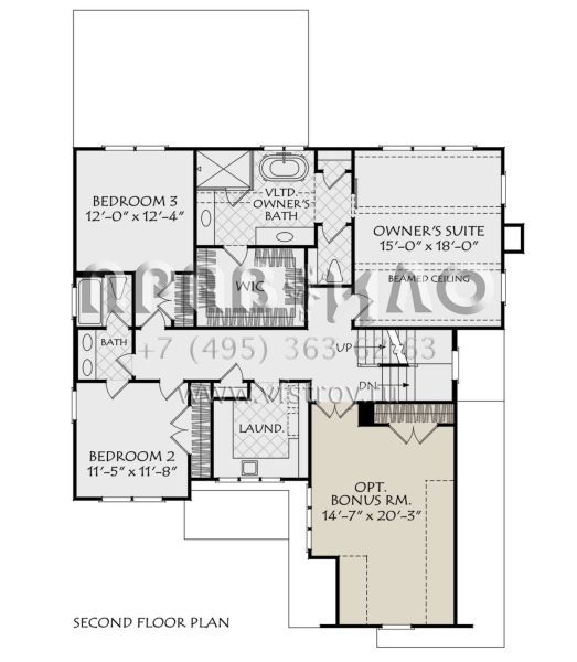 Проект двухэтажного дома с гаражом на две машины в американском стиле S5-242 (8594-00471)