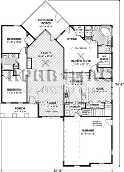 Проект двухэтажного дома с гаражом на две машины в американском стиле S5-170 (036-00056)