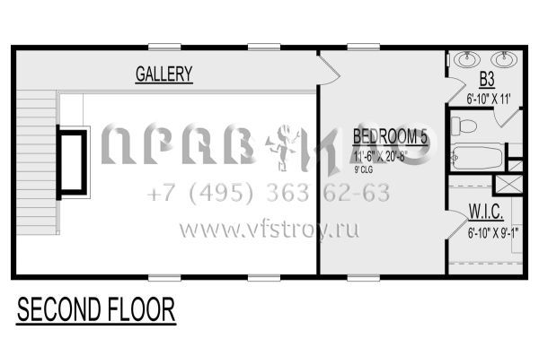 Проект двухэтажного дома с гаражом на две машины в современном стиле S5-305 (9300-00075)