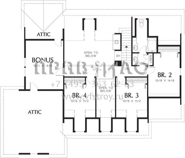 Проект двухэтажного дома с гаражом на две машины в классическом стиле S5-238 (2559-00320)