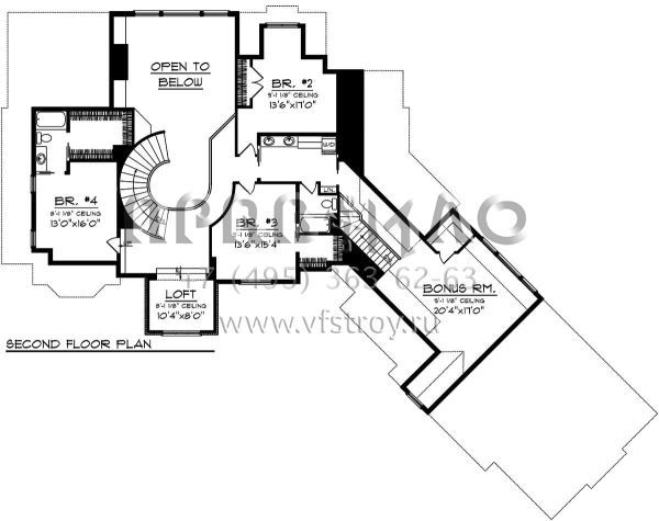 Проект двухэтажного дома с гаражом на три и более машин в английском стиле S5-374 (1020-00320)