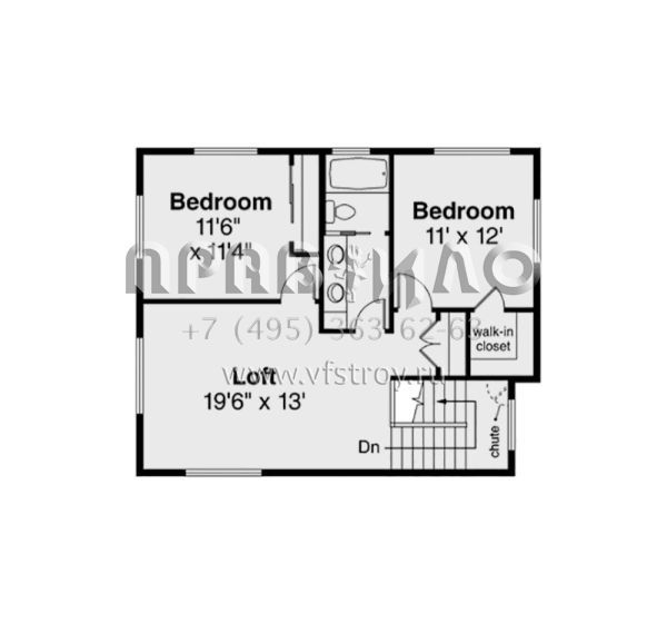 Проект двухэтажного дома с гаражом на две машины в современном стиле S5-227 (035-00969)