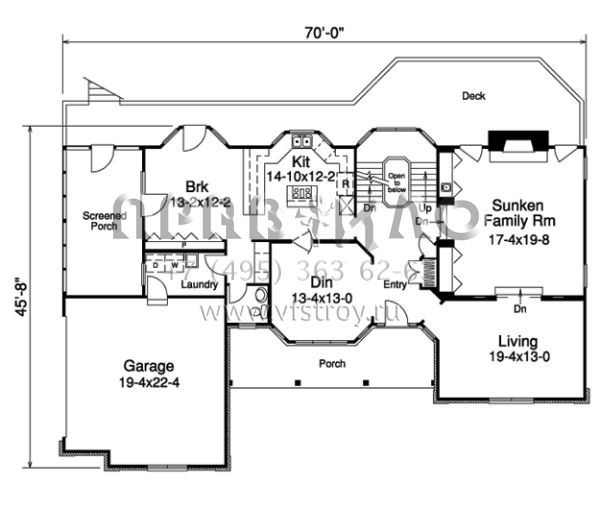 Проект двухэтажного дома с гаражом на две машины в стиле Особняк S5-282 (5633-00097)