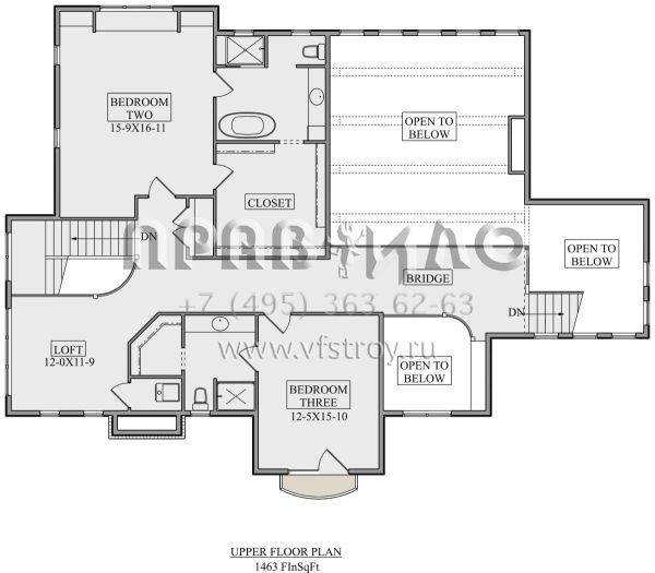 Проект двухэтажного дома с гаражом на три и более машин в американском стиле S5-451 (5631-00114)