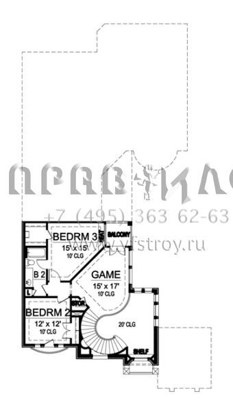 Проект двухэтажного дома с гаражом на две машины в современном стиле S5-305 (5445-00132)