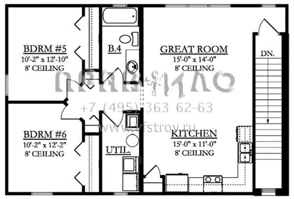 Проект двухэтажного дома с гаражом на три и более машин в прибрежном стиле S5-372 (3978-00044)