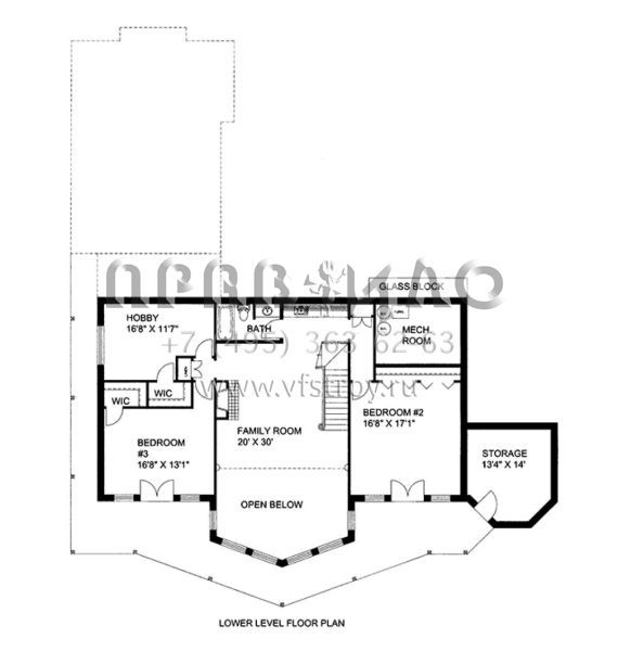Проект двухэтажного дома с гаражом на три и более машин в стиле Шале S5-385 (039-00561)