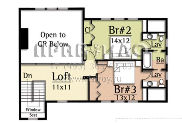 Проект двухэтажного дома с гаражом на две машины в стиле Шале S5-225 (8504-00009)