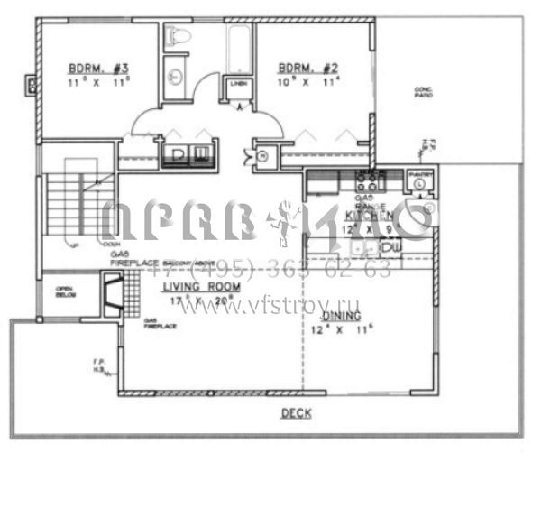 Проект двухэтажного дома с гаражом на две машины в стиле Шале S5-175 (039-00235)
