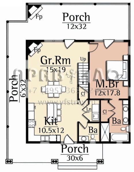 Проект двухэтажного дома с гаражом на две машины в современном стиле S5-151 (8504-00127)