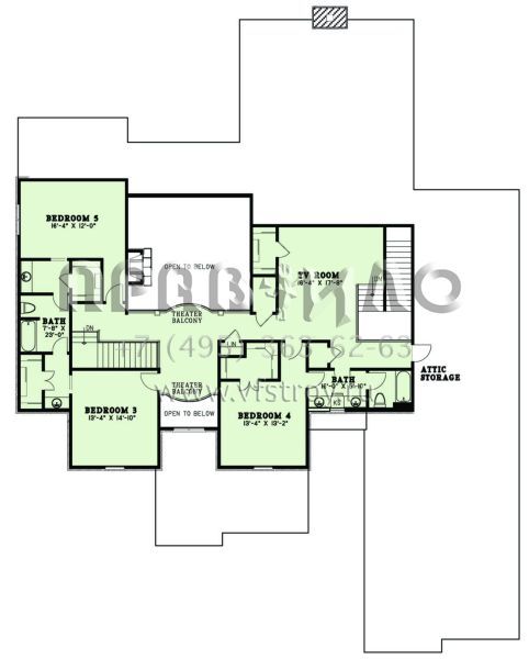Проект двухэтажного дома с гаражом на три и более машин в английском стиле S5-449 (110-01075)