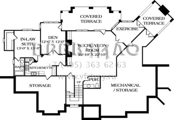 Проект двухэтажного дома с гаражом на три и более машин в современном стиле S5-570 (3323-00465)