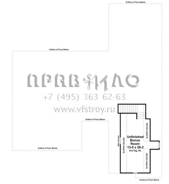 Проект одноэтажного дома с гаражом на две машины в стиле Ранчо S5-234 (348-00152)