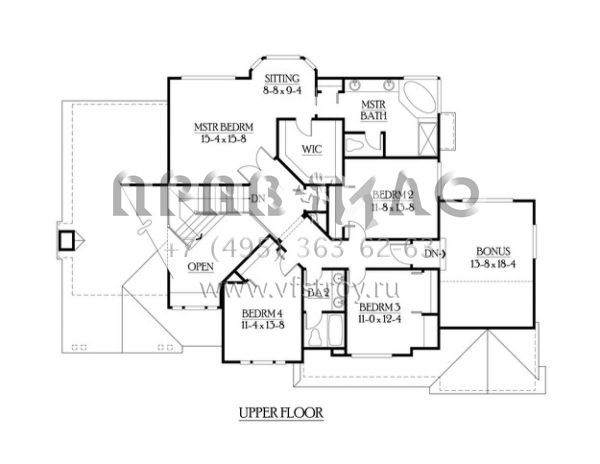Проект двухэтажного дома с гаражом на три и более машин в скандинавском стиле S5-407 (341-00228)