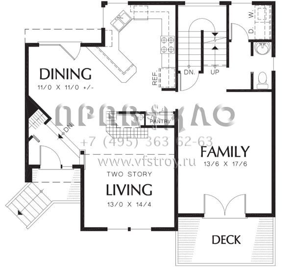 Проект двухэтажного дома с гаражом на две машины в цокольном этаже S5-170 (2559-00223)
