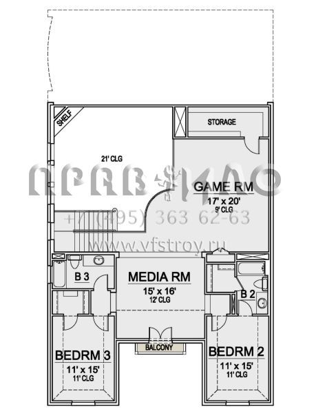 Проект двухэтажного дома с гаражом на две машины в английском стиле S5-316 (5445-00446)