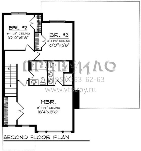 Проект двухэтажного дома с гаражом на две машины в скандинавском стиле S5-174 (1020-00170)