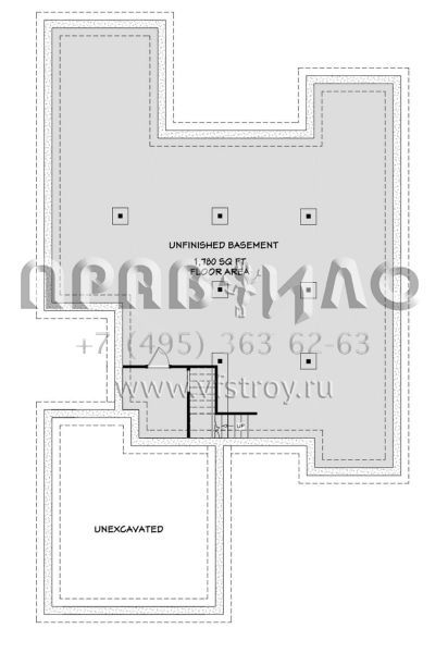 Проект двухэтажного дома с гаражом на две машины в американском стиле S5-239 (3125-00009)