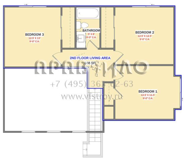 Проект одноэтажного дома с гаражом на две машины в современном стиле S5-175 (881-00013)