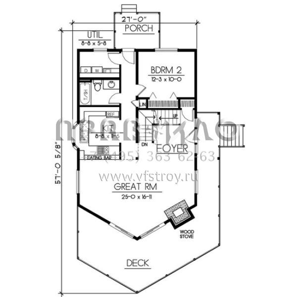 Проект двухэтажного дома с гаражом на три и более машин в современном стиле S5-137 (692-00220)