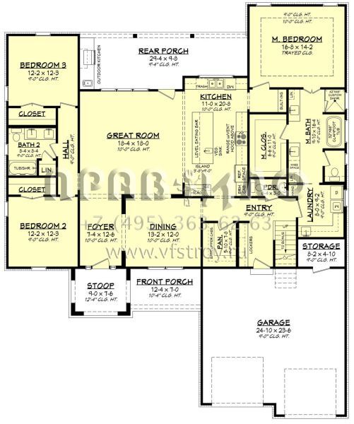 Проект двухэтажного дома с гаражом на две машины в современном стиле S5-208 (041-00283)