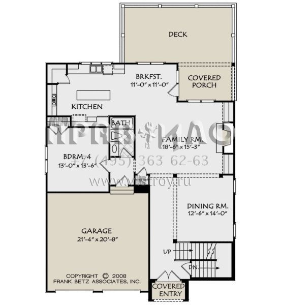 Проект двухэтажного дома с гаражом на две машины в английском стиле S5-291 (8594-00208)