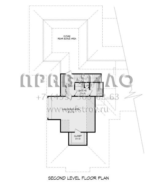 Проект двухэтажного дома с гаражом на три и более машин в американском стиле S5-347 (940-00351)