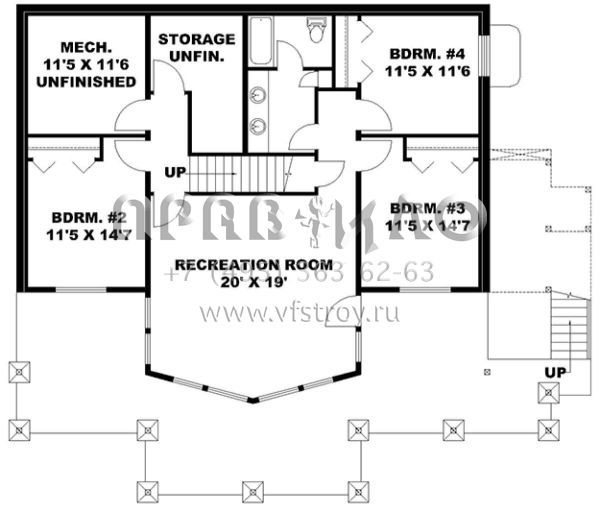Проект двухэтажного дома без гаража в стиле Шале S5-276 (039-00679)
