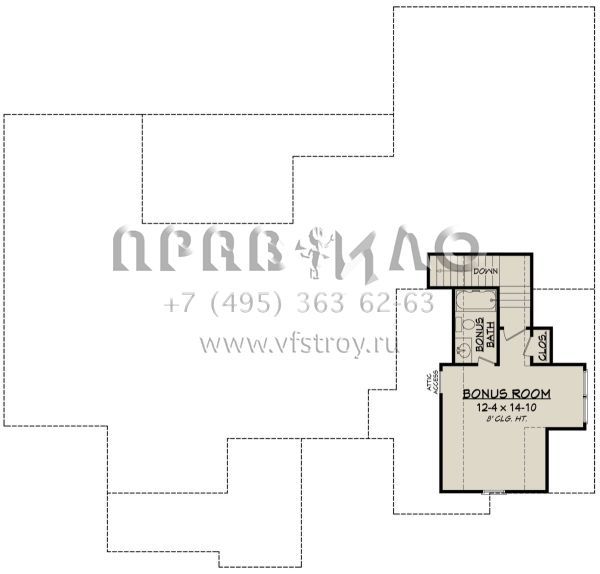 Проект одноэтажного дома с гаражом на две машины в стиле Ранчо S5-220 (041-00187)