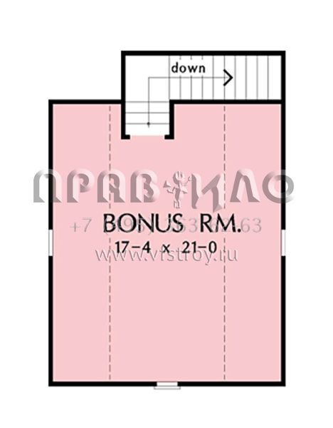Проект одноэтажного дома с гаражом на две машины в стиле Ранчо S5-230 (2865-00288)
