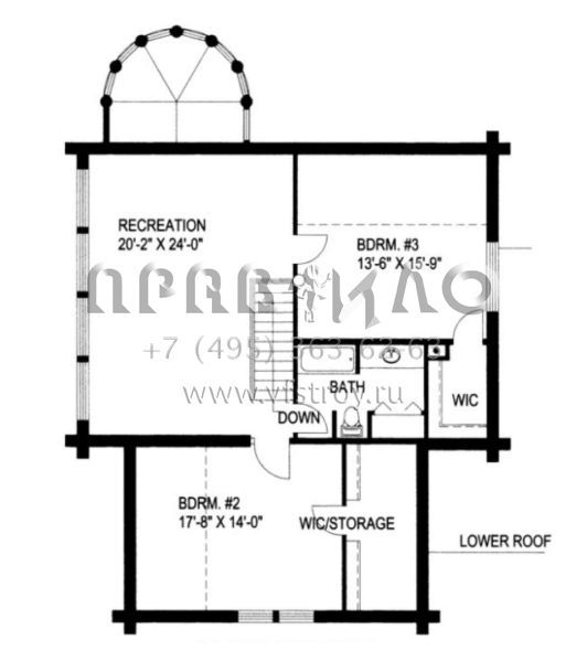 Проект двухэтажного дома с гаражом на две машины в стиле Шале S5-261 (039-00009)