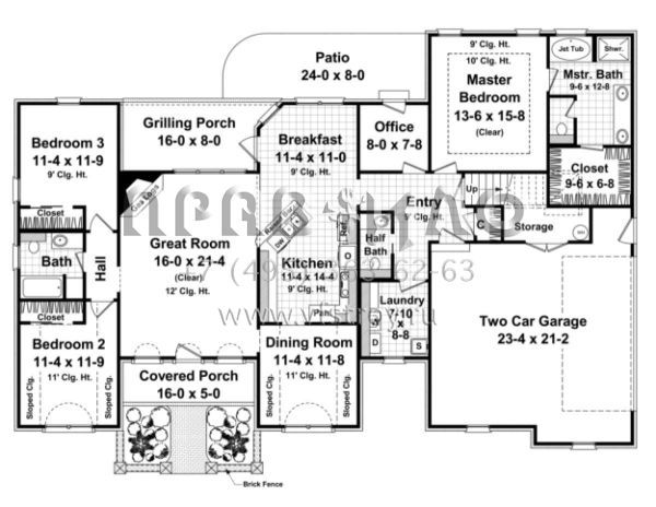 Проект двухэтажного дома с гаражом на две машины в английском стиле S5-185 (348-00093)