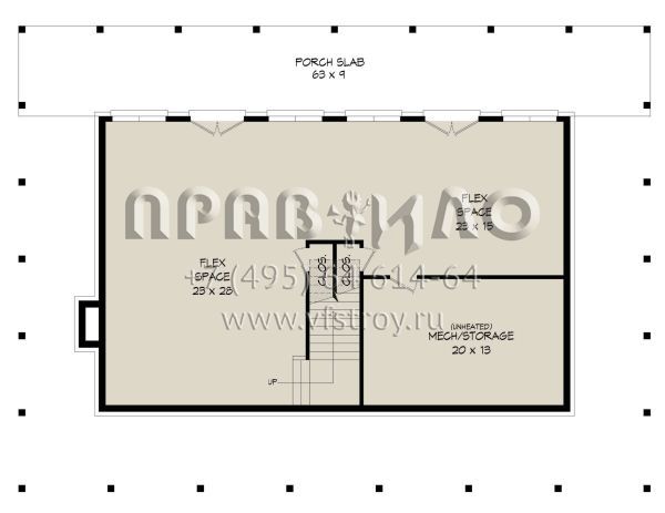 Проект двухэтажного дома без гаража в стиле Ранчо S5-247 (940-00248)
