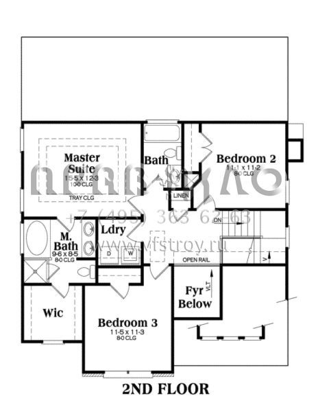 Проект двухэтажного дома с гаражом на две машины в американском стиле S5-159 (009-00063)