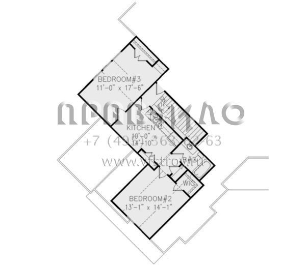 Проект двухэтажного дома с гаражом на три и более машин в стиле Шале S5-335 (699-00185)