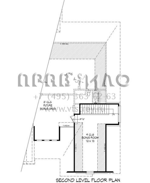 Проект двухэтажного дома с гаражом на две машины в английском стиле S5-265 (940-00101)