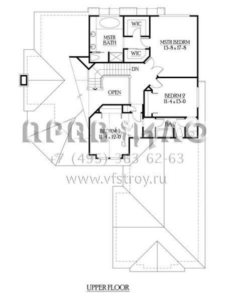 Проект двухэтажного дома с гаражом на три и более машин в скандинавском стиле S5-364 (341-00212)