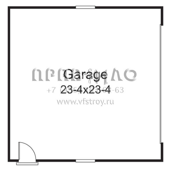 Проект одноэтажного дома с гаражом на две машины в стиле Ранчо S5-88 (5633-00274)