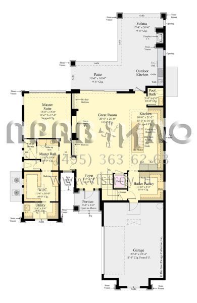 Проект двухэтажного дома с гаражом на две машины в современном стиле S5-271 (8436-00095)