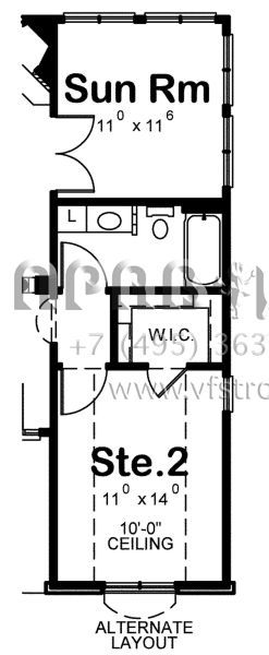 Проект одноэтажного дома с гаражом на три и более машин в английском стиле S5-187 (402-01549)