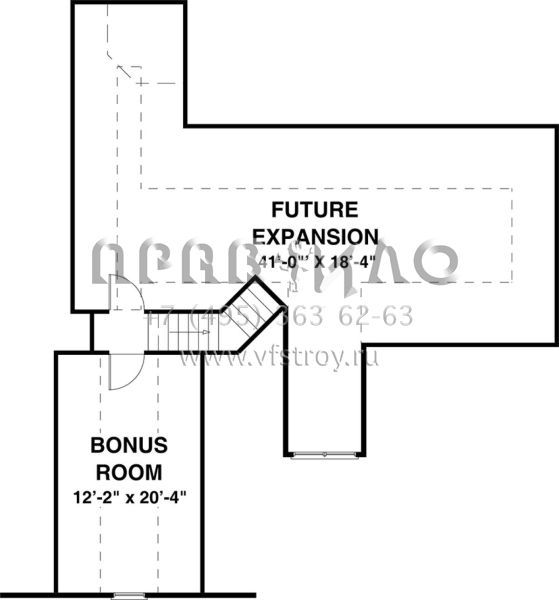 Проект двухэтажного дома с гаражом на две машины в стиле Ранчо S5-167 (036-00229)
