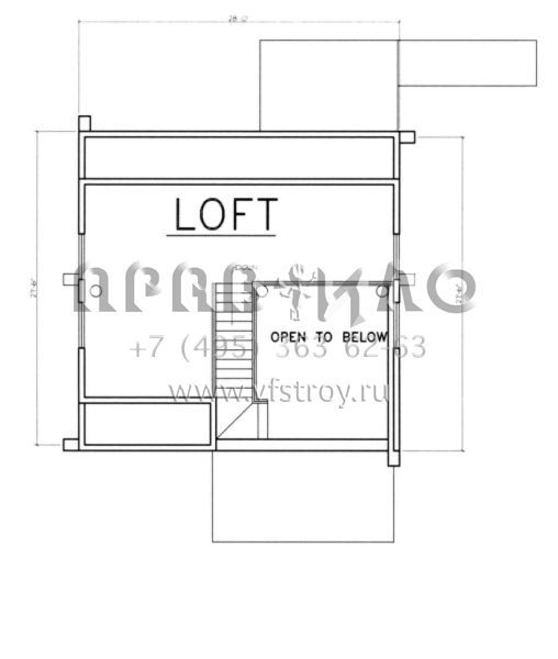Проект двухэтажного дома с гаражом на две машины в русском стиле S5-103 (039-00075)