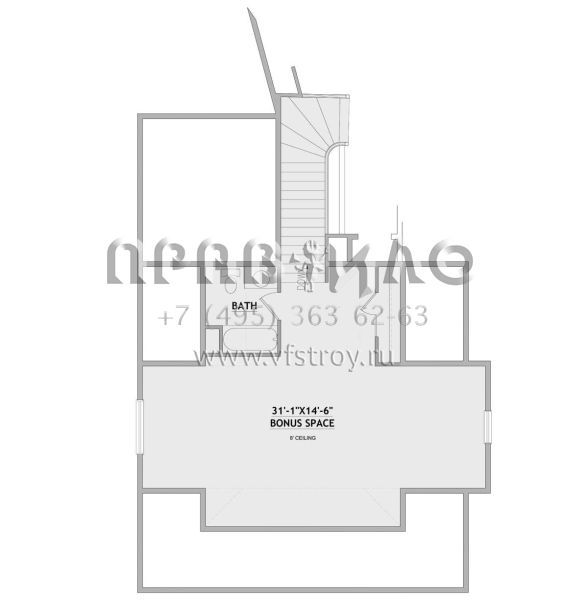 Проект двухэтажного дома с гаражом на три и более машин в современном стиле S5-740 (8768-00124)
