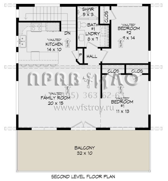 Проект двухэтажного дома с гаражом на одну машину в современном стиле S5-141 (940-00466)