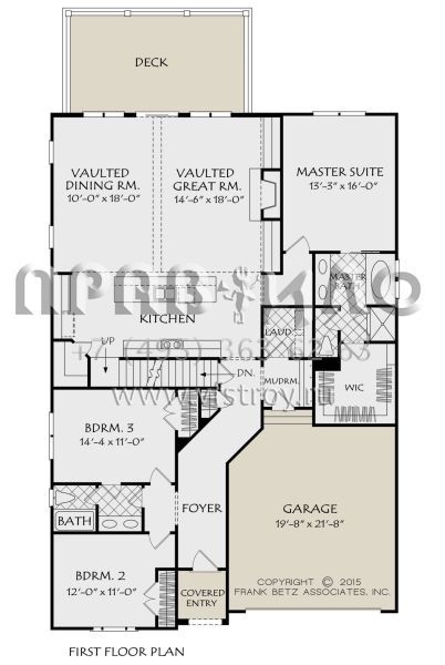 Проект одноэтажного дома с гаражом на две машины в стиле Ранчо S5-184 (8594-00017)